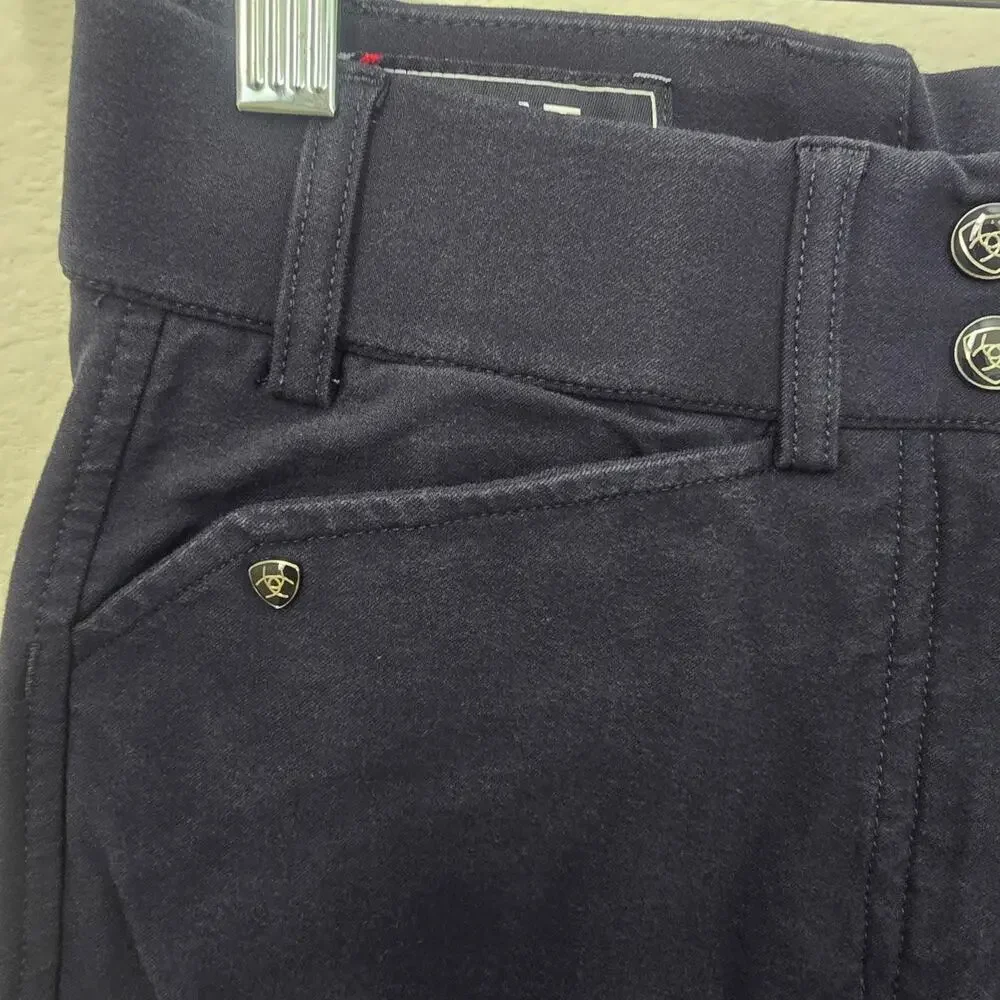 Ariat Navy Blue Breeches Equestrian Riding Full Seat Pant Horse Show Size US 22L